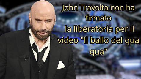 John Travolta Non Ha Firmato La Liberatoria Per La Diffusione Del Video