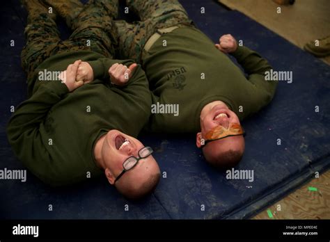 U S Marines With Black Sea Rotational Force Endure Taser Training