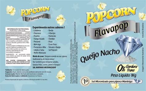 Flavapop Queijo Nacho Micronizado Popcorn Pct Kg Mercadolivre