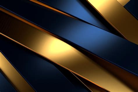 Premium Photo | Blue and gold background with a dark blue background