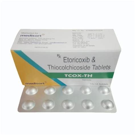 Etoricoxib Thiocolchicoside Tablet At 200 Box Etoricoxib 60mg And