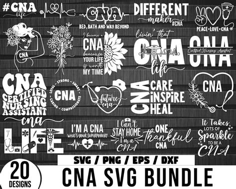 Cna Svg Bundle Nurse Assistant Svg Cna Life Svg Cna Svg Stethoscope