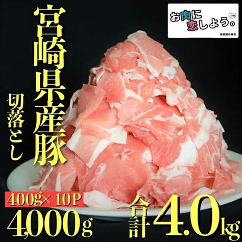 宮崎県小林市【ふるさと納税】【令和5年2月発送分】数量限定 豚小間切れ 小分け パック 4kg 楽天市場ふるさと納税返礼品紹介（非公式）