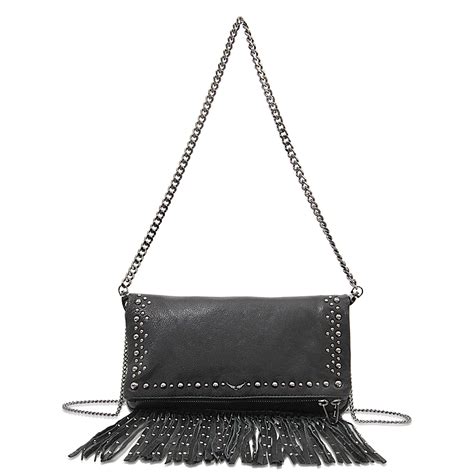 Lyst Zadig And Voltaire Rock Hippie Clutch In Black