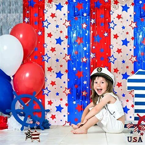 Lolstar 4th Of July Decorations Red White Blue 3 Pack America Star