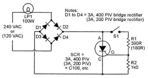 Scr Characteristics Circuit Diagram Scr Silicon Controlled R