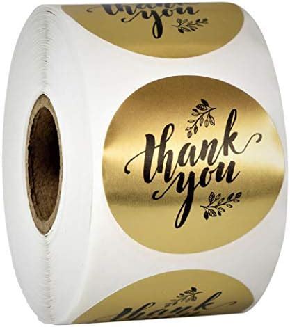 Amazon Easykart Labels 300 Black Thank You Sticker Labels Black