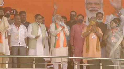 West Bengal Elections Pm Narendra Modi Addresses Poll Rally In Kolkata