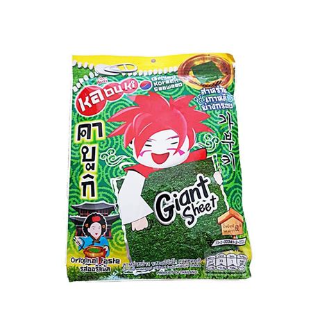 KABUKI Grilled Korean Seaweed Giant Sheet Original 60g Shopee