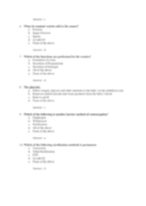 Solution Class 10 Biology Mcqs Chapter 8 How Do Organisms Reproduce