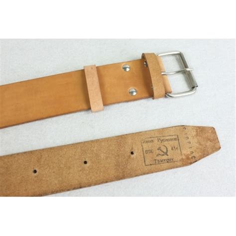 Wwii Soviet Union Russia Em Leather Belt Reproduction Hikishop