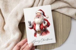 Santa Claus Watercolour Clipart Png Graphic By Hellomyprint