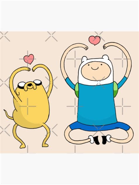 Cute Finn And Jake Adventure Time Poster For Sale By Illuminartt