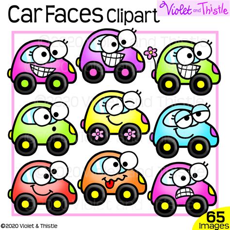 Cars Clipart Super Cute Spring Bug Car Fun Faces Clip Art Emotion