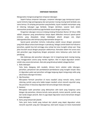 Simpanan Tabungan Pdf