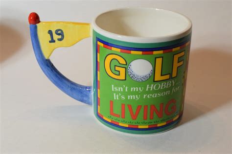 Golfer Mug Novelty Mug Golf T Mug Ceramic Mug Etsy