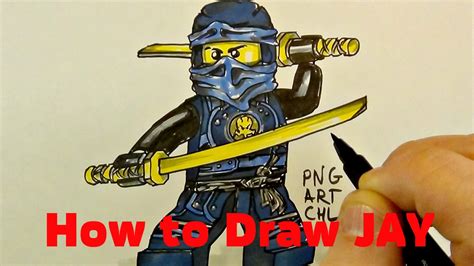 How To Draw Jay Ninjago Lego Youtube