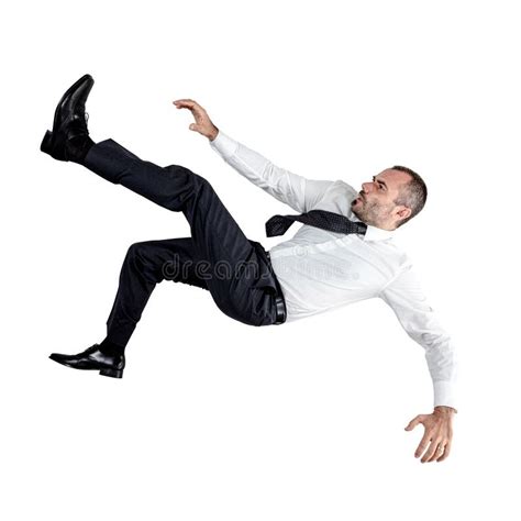 Falling Man Stock Image Image Of Isolated Businessman 39245729