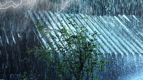 Fall Into Sleep In Minutes With Torrential Rain On Metal Roof