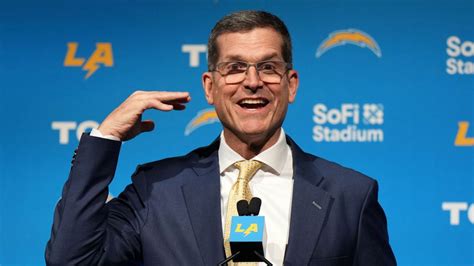 New Coach Jim Harbaugh Wants Chargers Humble And Hungry Espn