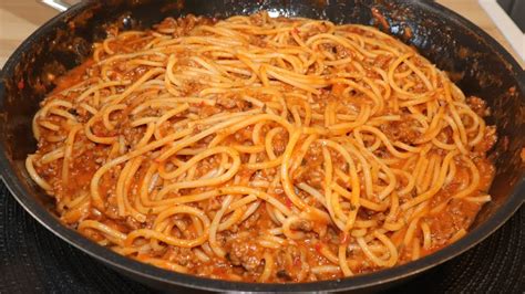 Espagueti Con Carne Molida 🍝 Con Un Ingrediente Extra Que Lo Hace Más