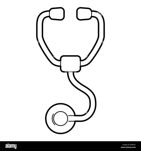 Stethoscope Icon Outline Style Stock Vector Image And Art Alamy