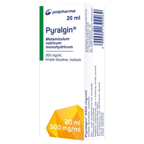 Pyralgin 500mg Ml Krople 20 Ml Polpharma Allecco Pl