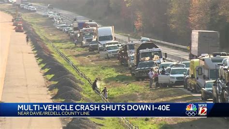 I 40 East Closed At The Davie Iredell County Line After Crash