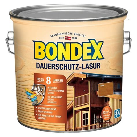 Bondex Dauerschutzlasur Teak L Gl Nzend Bauhaus