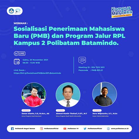 Sosialisasi Penerimaan Mahasiswa Baru PMB Dan Program Jalur RPL