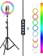 Buy Webilla Rgb Ring Light With 7 Feet Tripod Stand And Phone Holder