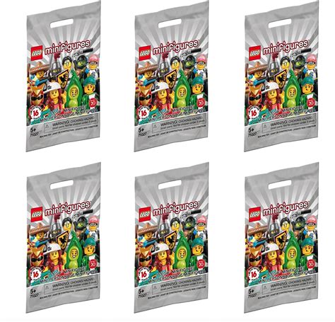 Lego Minifigure Series 20 New Sealed Blind Bags Random Set Of 6 New