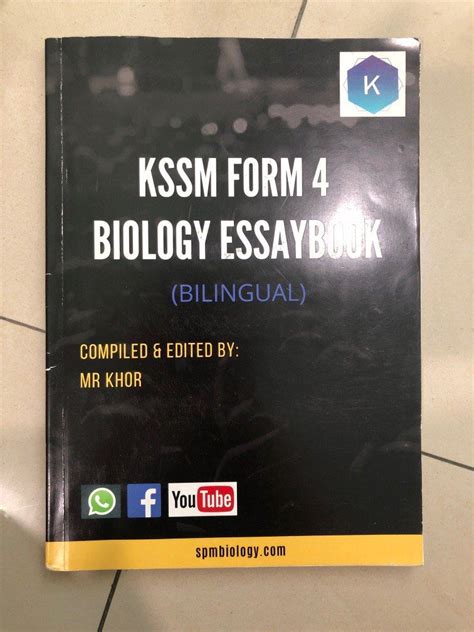 Kssm Form 4 Biology Essaybook Hobbies And Toys Books And Magazines Textbooks On Carousell