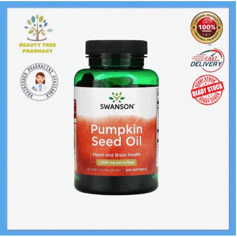 Swanson Pumpkin Seed Oil Mg Softgels Shopee Malaysia