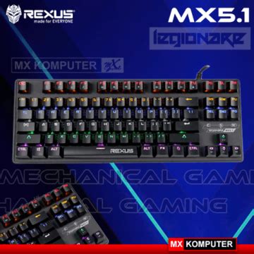 Rexus MX5 1 Legionare Mechanical Gaming Keyboard MX Komputer Jogja