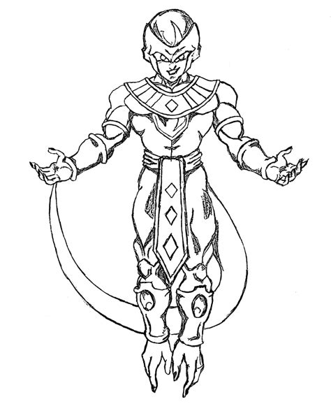 Frieza in Dragon Ball Z Coloring Page - Free Printable Coloring Pages