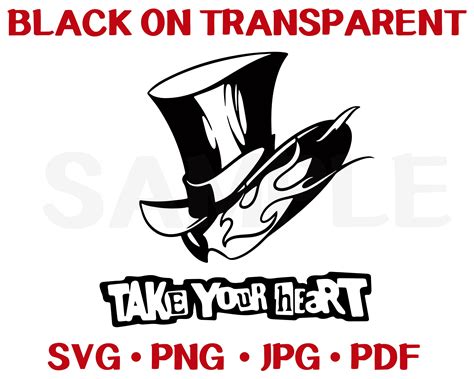 Persona Svg Png Pdf Persona Take Your Heart Logo Etsy