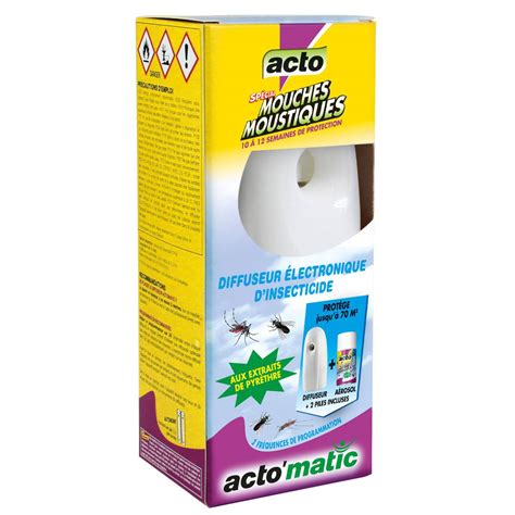 ACTO matic Diffuseur électronique La Solution Ultime contre Mouches