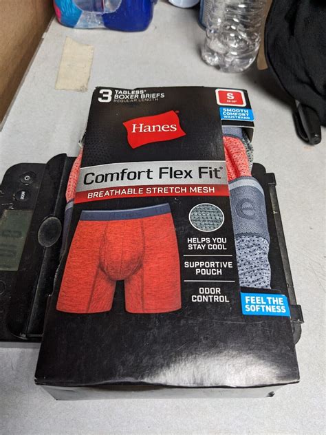 Hanes Men S Comfort Flex Fit Breathable Stretch Mesh Boxer Brief 3 Pk Size Small Ebay