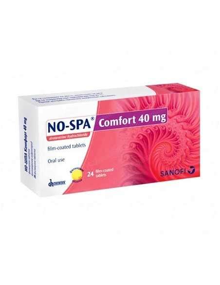 No Spa 40 mg comfort 24 tablets / Но-Шпа комфрт 40 mg 24 таблетки