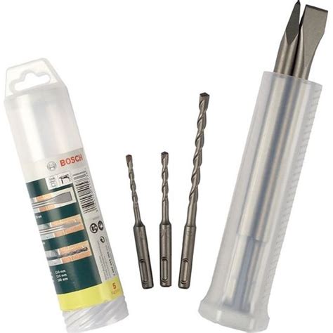 Set 5 pièces Bosch 2 burins et 3 forets pour Perforateur SDS plus