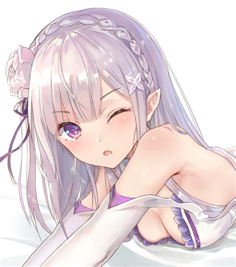 Emilia Rezero Kara Hajimeru Isekai Seikatsu Drawn By Aimeeemi