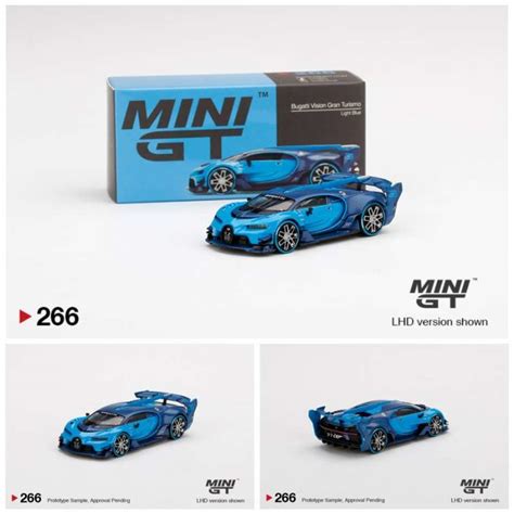 Jual Mini Gt Minigt Bugatti Vision Gran Turismo Light Blue Box Version