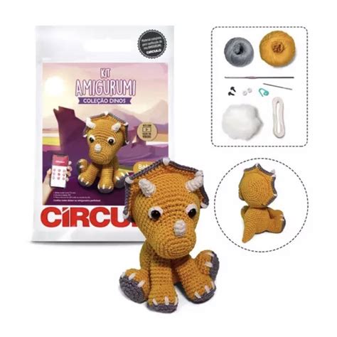 Kit Amigurumi Dinos Shopee Brasil