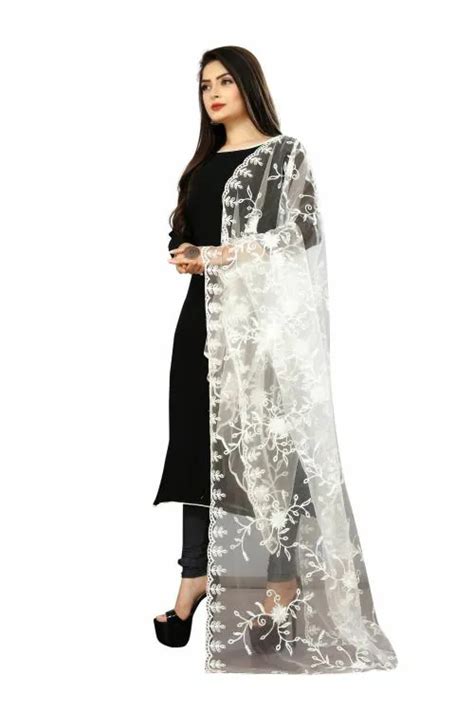 Buy Arglos Designer Four Side Cutwork Women S Naylon Net Embroidered