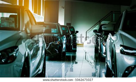 New Luxury Compact Car Parked In Modern Showroom For Sale Car