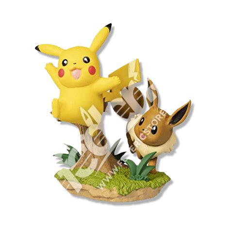 Statuina Da Collezione Pok Ball Pikachu E Eevee Federicstore