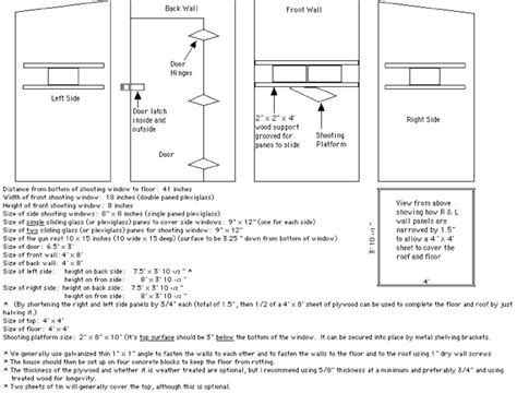 Shooting House Floor Plans