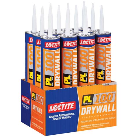 Loctite Pl 100 Drywall And Panel Adhesive 28 Oz 12 Tubes Per Carton