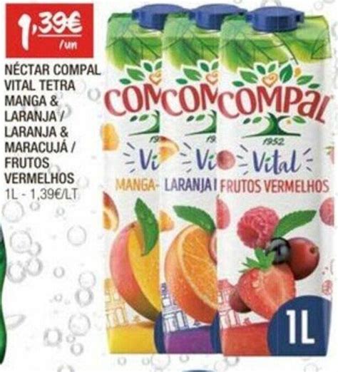 Promo O N Ctar Compal Vital Tetra Manga Laranjay Laranja Maracuj